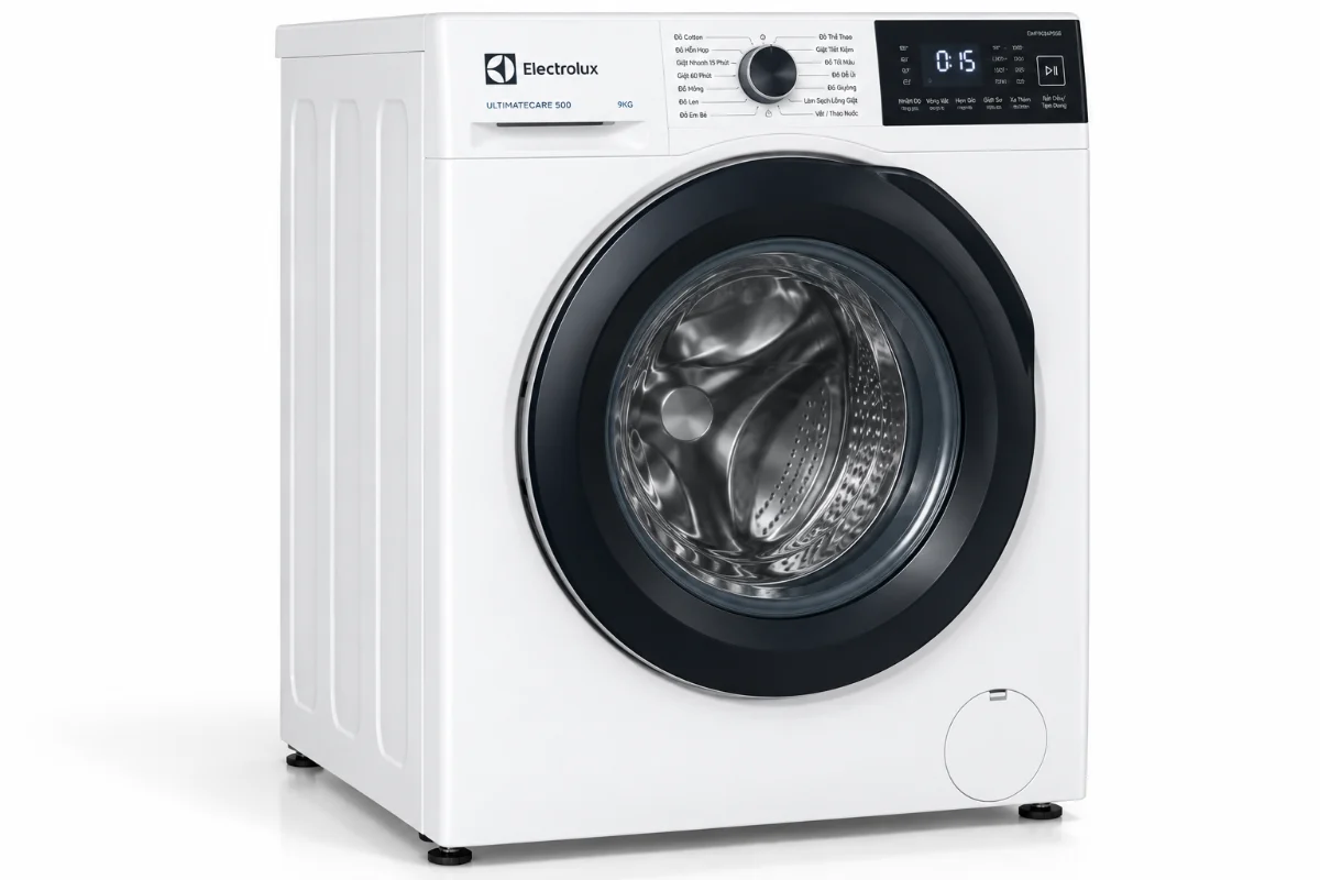 Máy giặt Electrolux Inverter 9 kg EWF9024P5SB – góc nghiêng