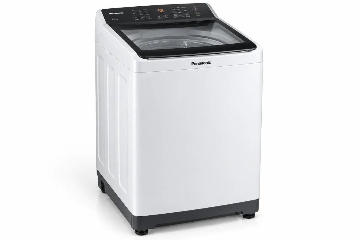 Máy giặt Panasonic 8.5 kg NA-F85A9BRV – góc nghiêng