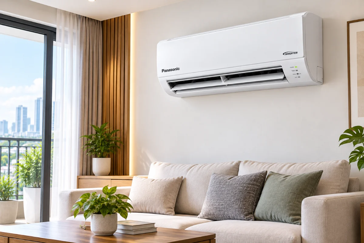 Máy lạnh Panasonic Inverter CU/CS-PU – trong không gian sử dụng