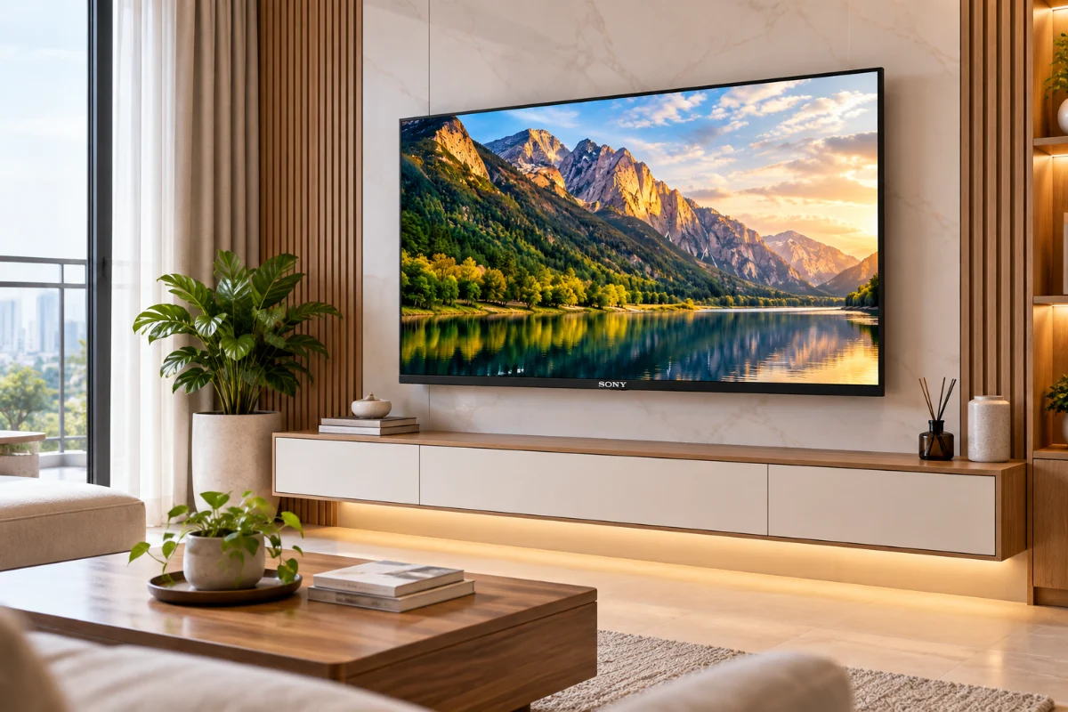Smart Tivi Sony 4K X80K – trong không gian sử dụng