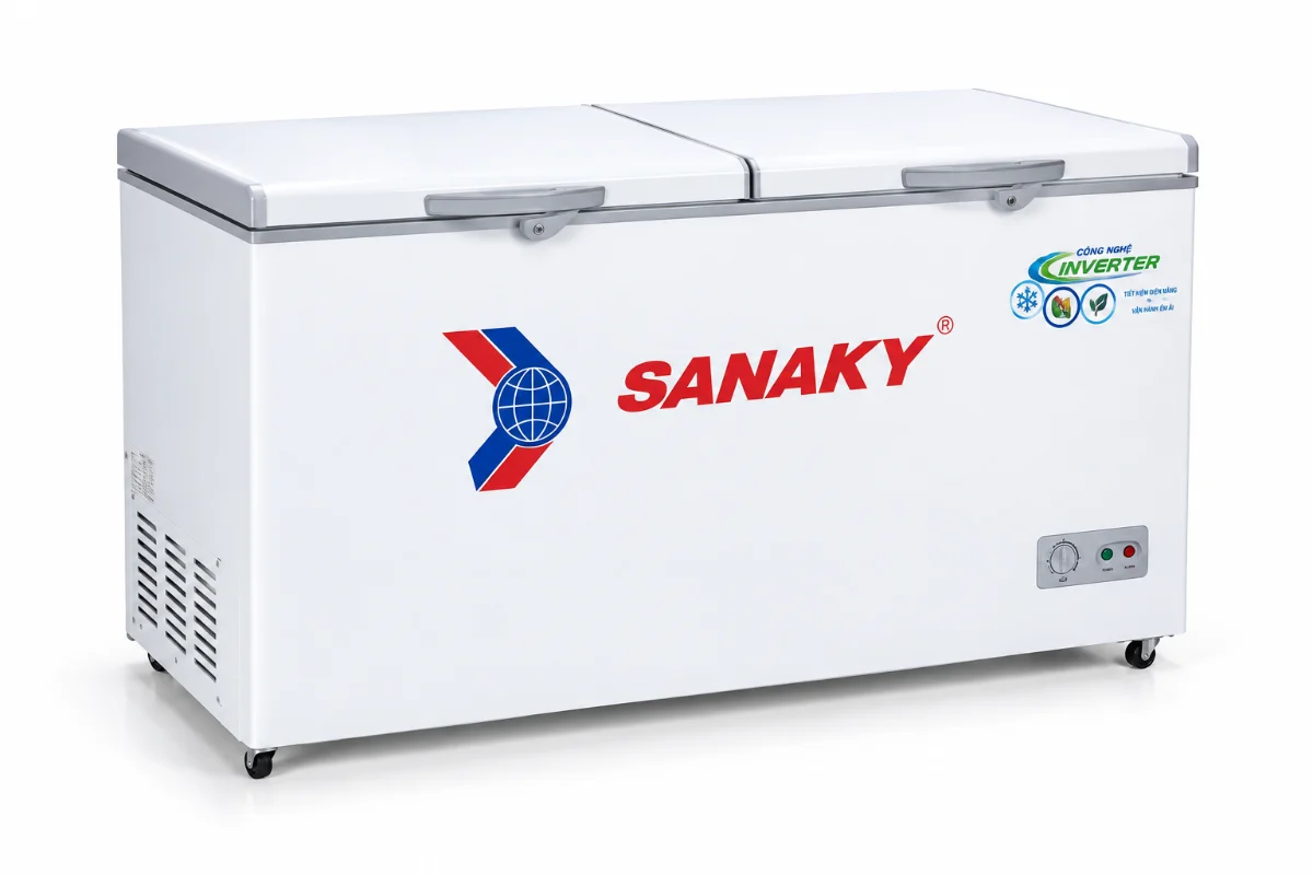 Tủ đông Sanaky Inverter 235 lít VH-2599A3 – góc nghiêng